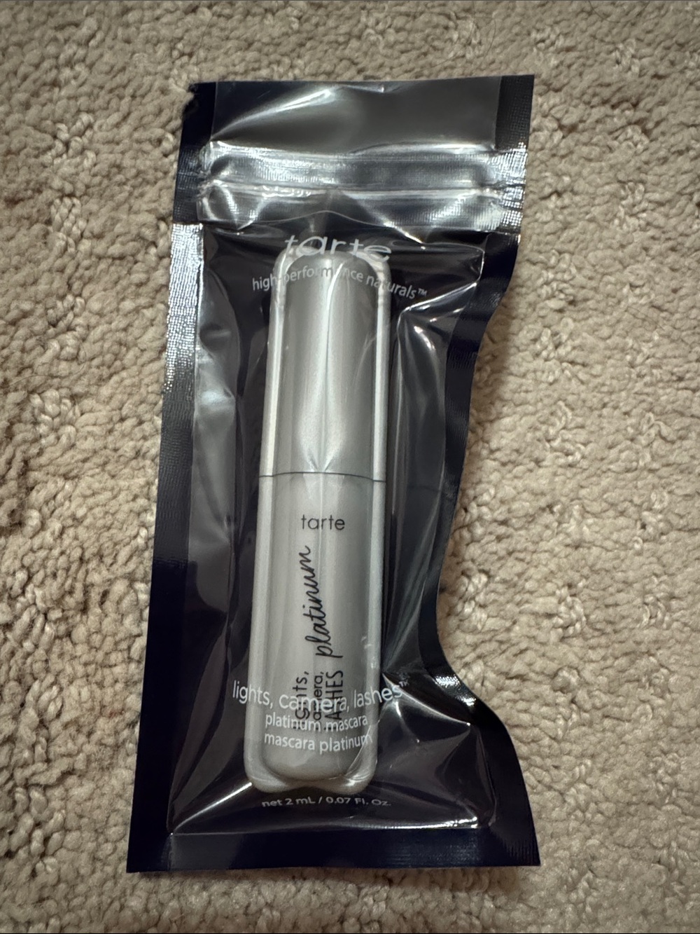 Tarte Platinum Mascara - Sample size - 2 mL/ .07 fl oz - BRAND NEW